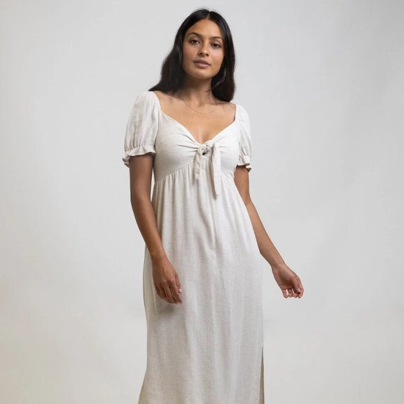 Linen Midi Dress - Picture 2 of 8